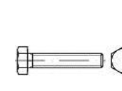 Toolcraft 133885 Sechskantschraube M20 45 Mm Din 961, Außensechskant, Stahl, 25 Stk