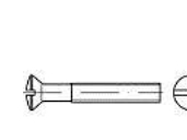 Toolcraft 134379 Undersænkede Linseskruer M10 35 Mm Kærv Din 964 Stål Galvaniseret 100 Stk