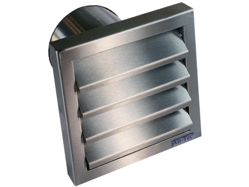 Wallair N31845 Udsugningshætte med kontraventil Rustfrit stål Passer til rørdiameter: 10 cm