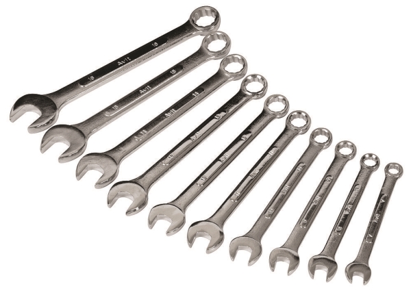 Avit Av07020 Metric Combination Spanner Set - 10 Piece Set: 7-16Mm