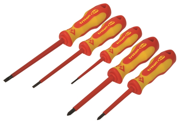 C.K Triton Xls Schraubendreher-Set Vde, 5-Teilig (Schlitz/Kreuz Phillips)