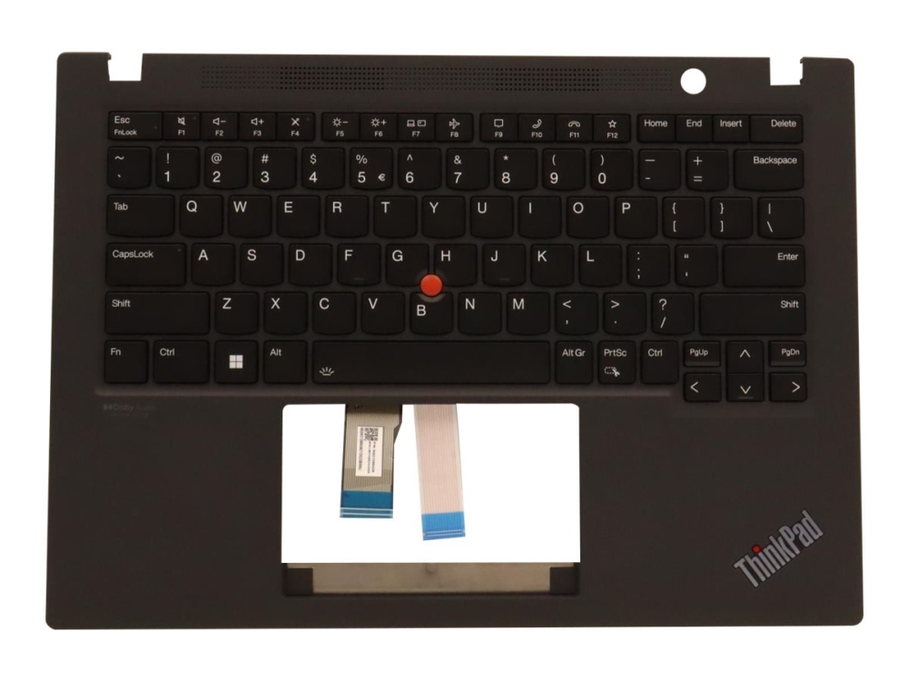 Chicony Notebooks Udskiftningstastatur Med Trackpoint Bagbelyst Qwerty Engelsk Europa Sort Med Topdække For Thinkpad T14s Gen 3 21b