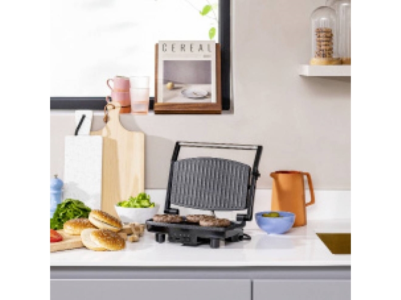 Tristar 2856 Kontaktgrill Sort Rustfrit Stål Akrylnitrilbutadienstyren Abs Bakelit Rektangulær 280 190 1500 2856
