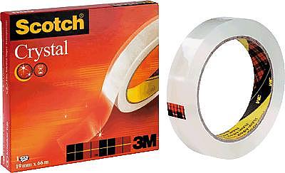 Scotch C6001966 Tape Scotch Crystal Clear 600 Transparent (L X B) 66 M X 19 Mm 1 Stk