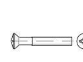Toolcraft 134679 Undersænkede Linseskruer M8 45 Mm Krydskærv Philips Din 966 Stål Galvaniseret 100 Stk