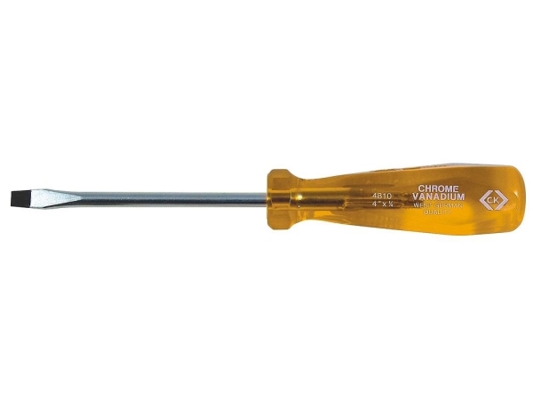 C.K. Werkstatt Kerv-Schraubendreher-Klinge, Klingenbreite: 6 Mm, Klingenlänge: 100 Mm Din 5264, Din Iso 2380-2