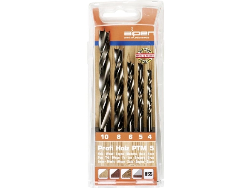 Grąžtas Wiertło Alpen Alpen Ptm 5 Profi Holz 4-5-6-8- 10