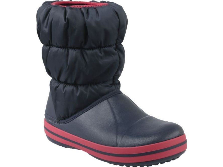 Se Crocs Children's Winter Puff Boot Winter Boots Navy Blue, Size 28/29 (14613-485) hos Computersalg.dk