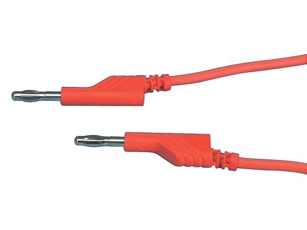 SKS Hirschmann CO MLN SIL 100/1 Prøveledning Lamelstik 4 mm Lamelstik 4 mm 1.00 m Rød 1 stk | EL Artiklar - Kablar och ledningar - Testa och mäta ledningar | GameStuff