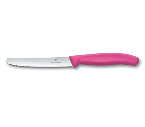 Alternativ bild 0 för Victorinox Tomat och Korvkniv 11 cm Tandad Rosa