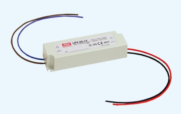 MEAN WELL LPV-20-24, Vit, 90 - 264 V, 50 - 60 hz, 118 mm, 26 mm, 35 mm | Belysning - Tillbehör & reservdelar - Övriga | GameStuff