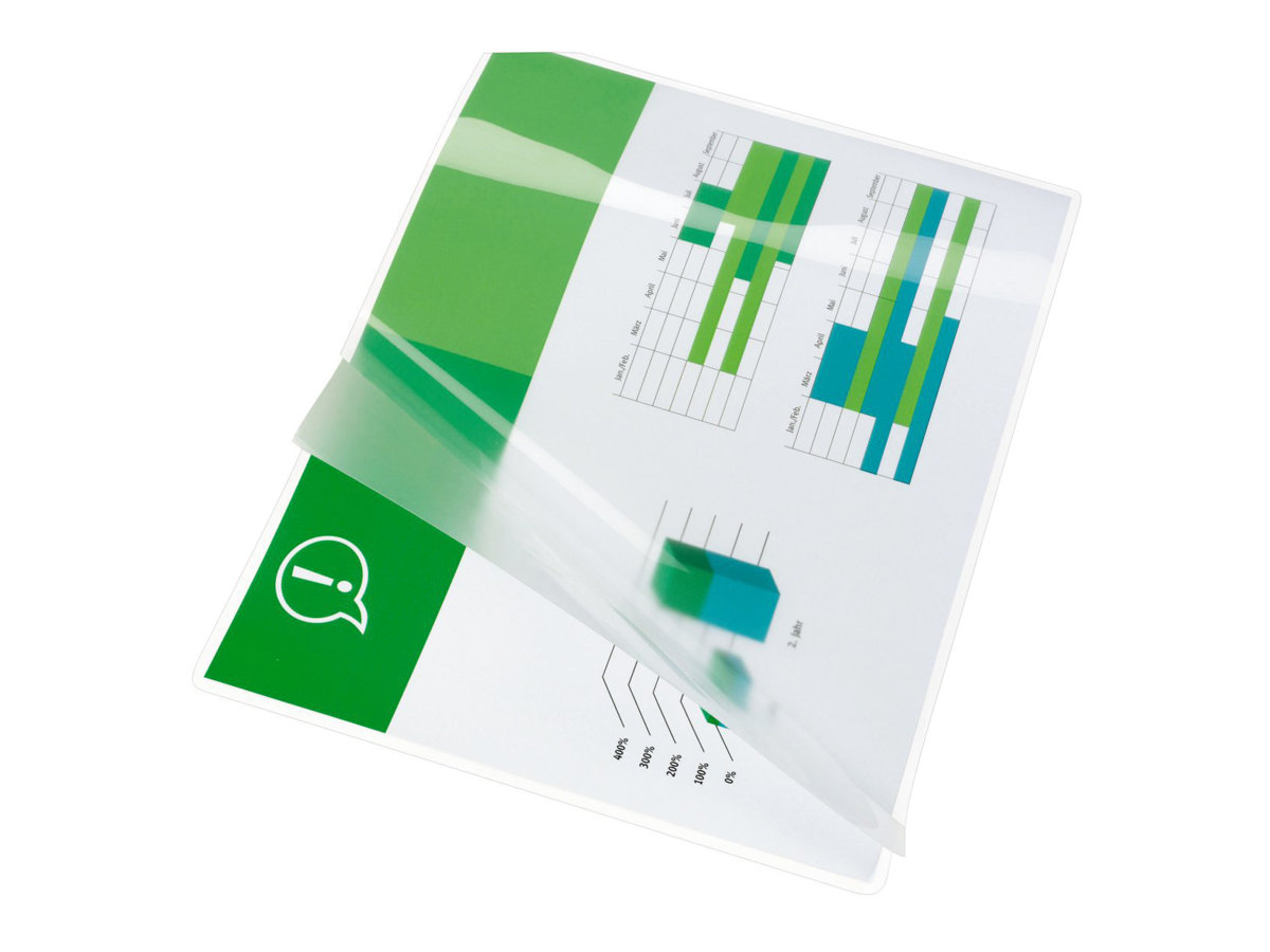 Gbc Laminiertaschen F. Dokumente A4 2X75 Micron Glänzend (25), Glänzend, Transparent, A4, 248 Mm, 333 Mm, 1 Mm