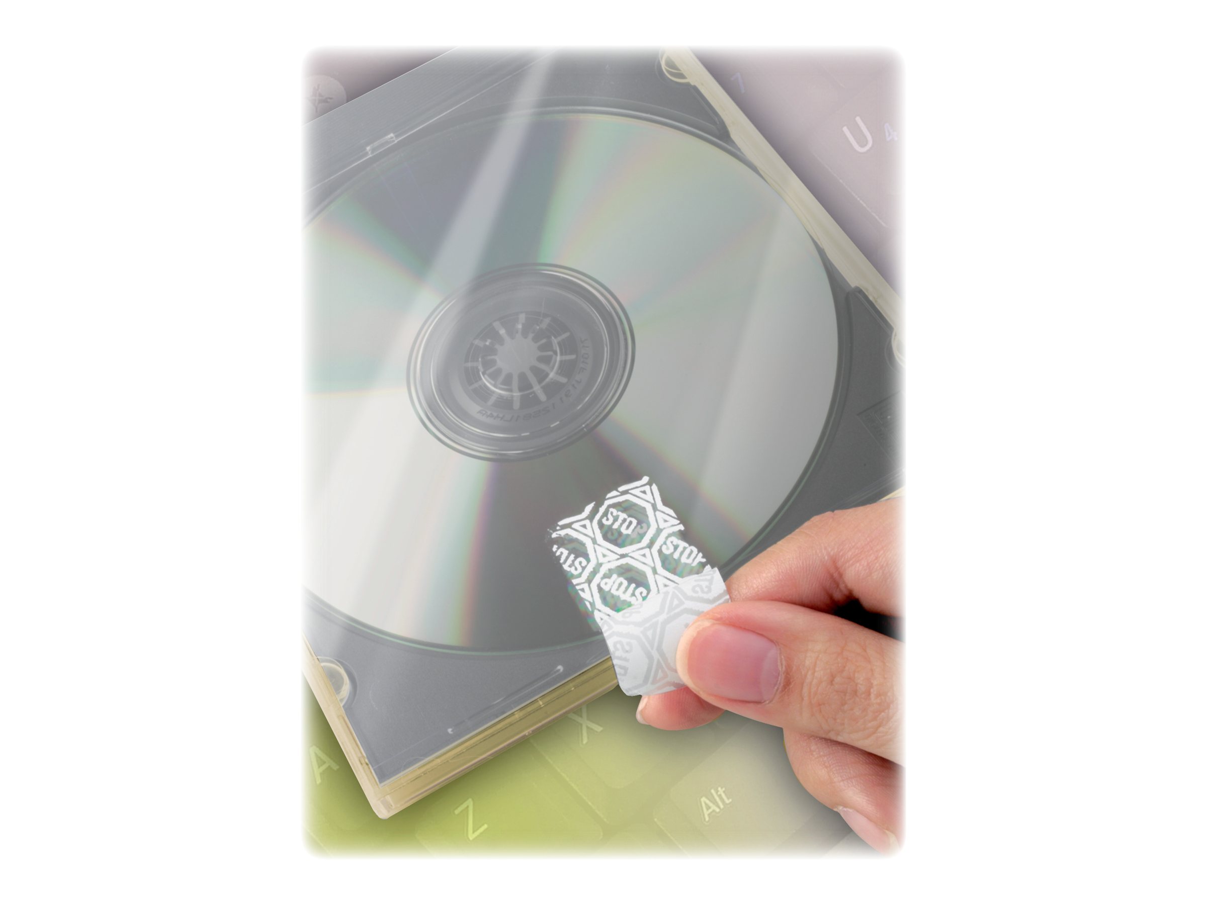 Avery Anti-tamper Label - Polymer - hvid - 21.2 x 45.7 mm 960 stk. (20 ark x 48) etiketter