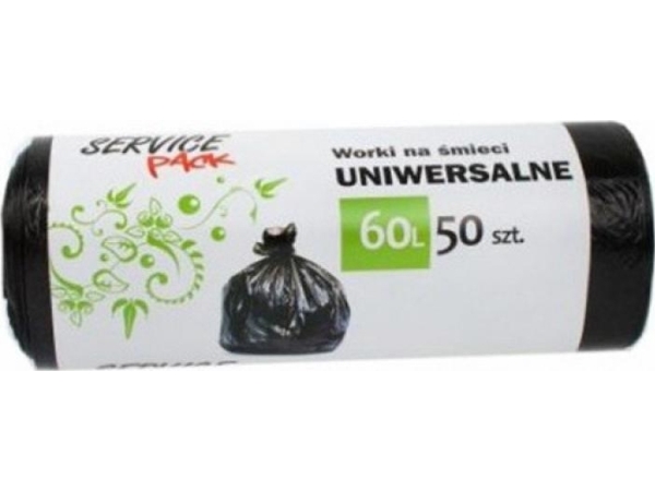 Stella affaldsække STELLA, HDLD, 60 l, 50 stk., sorte