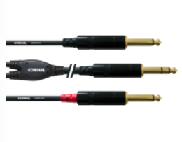 Cordial Cfy 3 Vpp, 2 X 6.35Mm, Männlich, 6.35Mm, Männlich, 3 M, Schwarz