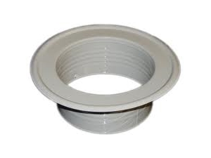 Spiroflex Rosette Malet Hvid Ø85