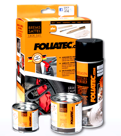 Foliatec Komplettes Bremssattel-Lackierset – Racing Rosso Red
