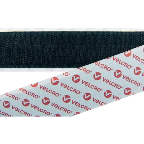 Velcro E08802533013025 Zurrband Zum Verkleben Heftklammer (L X B) 25000 Mm X 25 Mm Schwarz 25 M
