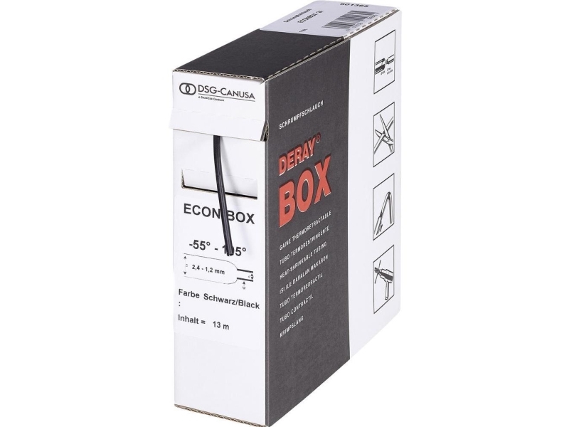 Heat Shrink Tubing With Glue 3:1 Dsg Canusa 8620030956 Black Ø Inside