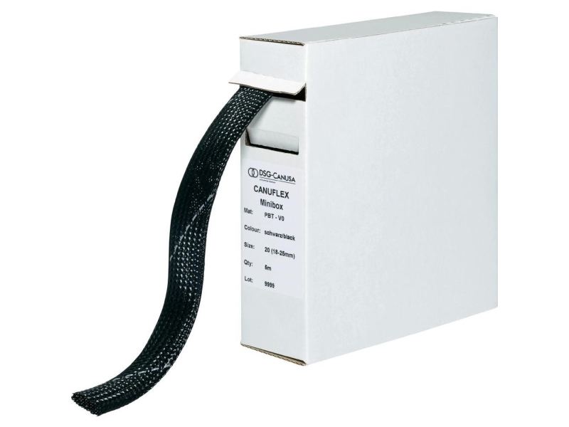 Dsg Canusa 8694010952 Strømpeflex-Schlauch Schwarz Pbt 9 Bis 15 Mm 10 M