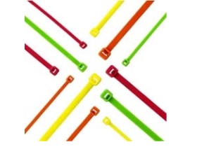 Panduit Cable Tie, 8.0"L (203Mm), Intermediate, Nylon, Fluorescent Orange, 1000Pc, Nylon, Orange, 203 Mm