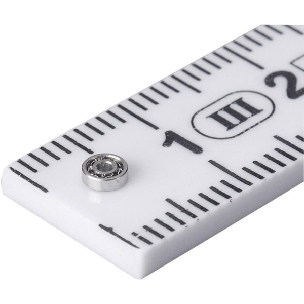Reely Miniaturkugleleje Kromostål Indvendig Durchmesser: 2,5 Mm Udvendig Durchmesser: 6 Mm Omdrejningstal (Maks.): 82000 U/Min