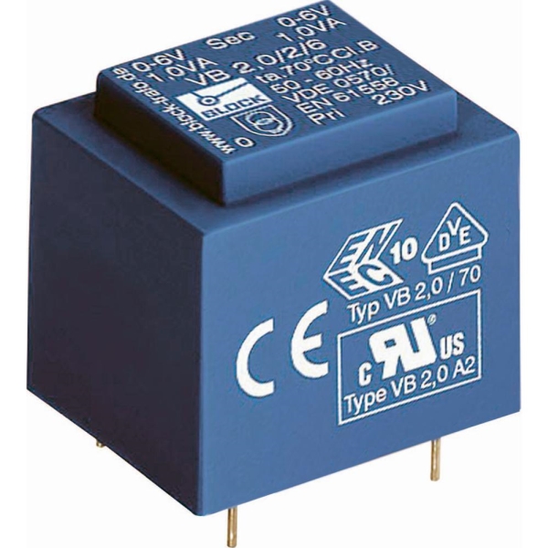 Block Vb 2,8/2/15 Printtransformator 1 X 230 V 2 X 15 V/Ac 2.80 Va 93 Ma