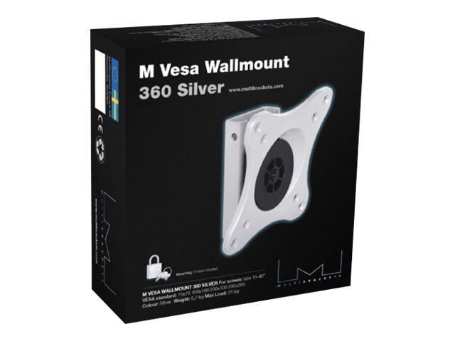 Multibrackets M VESA Wallmount 360 - Monteringssæt (vægbeslag) - for LCD TV - sølv - skærmstørrelse: 15-40