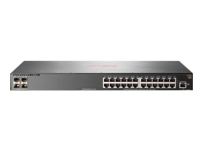 HPE Aruba 2930F 24G 4SFP+ - Switch - L3 - Administreret - 24 x 10/100/1000 + 4 x 1 Gigabit / 10 Gigabit SFP+ (uplink) - monterbar på stativ | Datortillbehör - Nätverk - Switchar | GameStuff