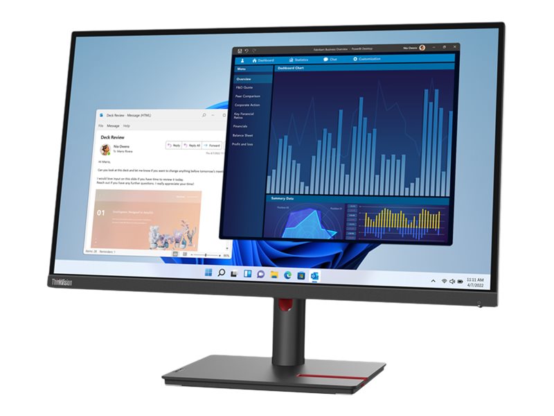 Lenovo Thinkvision T27p-30, 68,6 Cm (27"), 3840 X 2160 Pixel, 4K Ultra Hd, Led, 6 Ms, Schwarz
