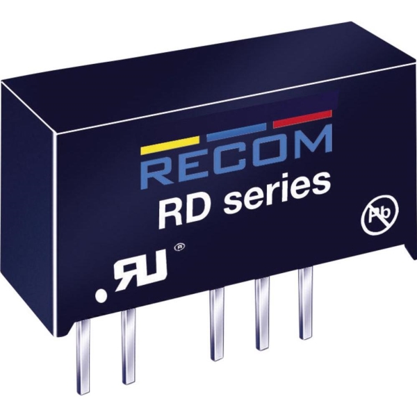 Recom Rd-1215D Dc/Dc-Wandler, Pcb 12 V/Dc 15 V/Dc, -15 V/Dc 66 Ma 2 W Anzahl Der Ausgänge: 2 X