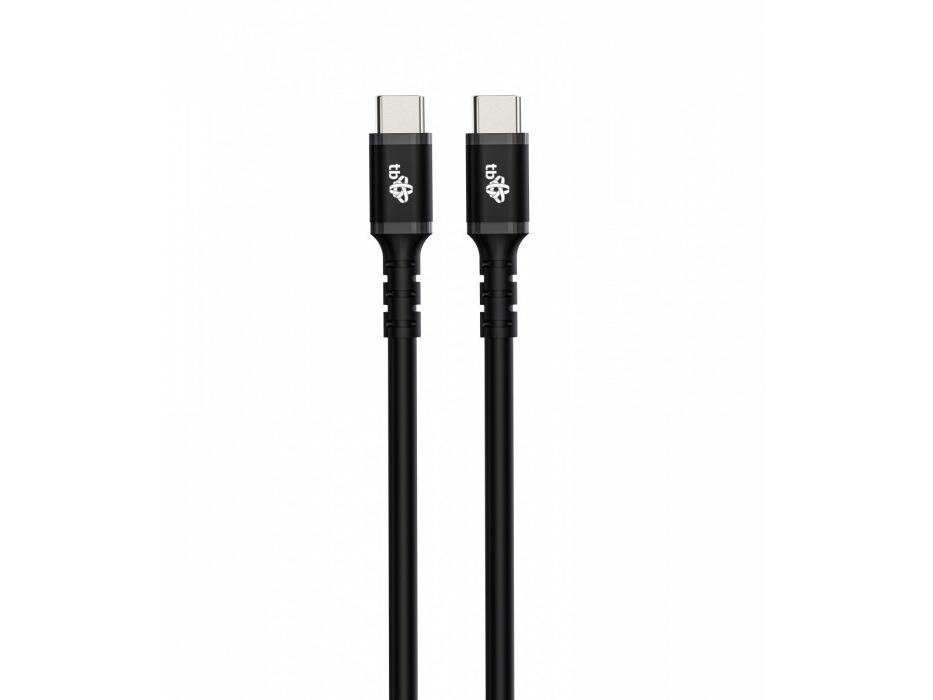 Usb-C Til Usb-C Kabel 1 M Silikone Sort