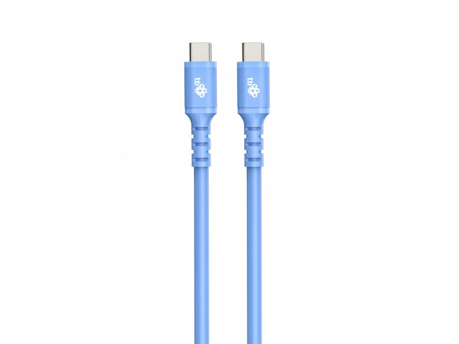 Usb C - Usb C Kabel 1M Silikon Blau