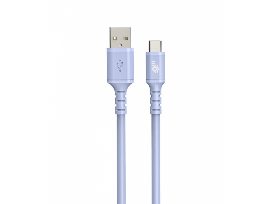 Usb-Usb C Kabel 1M. Silikon Lila