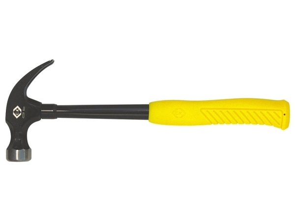 C.K. T4229 08 Claw Hammer With Yellow Neon Grip 227G