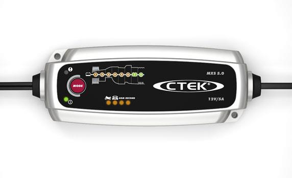 Ctek lader CT5 Powersport EU Lithium og LA batterier