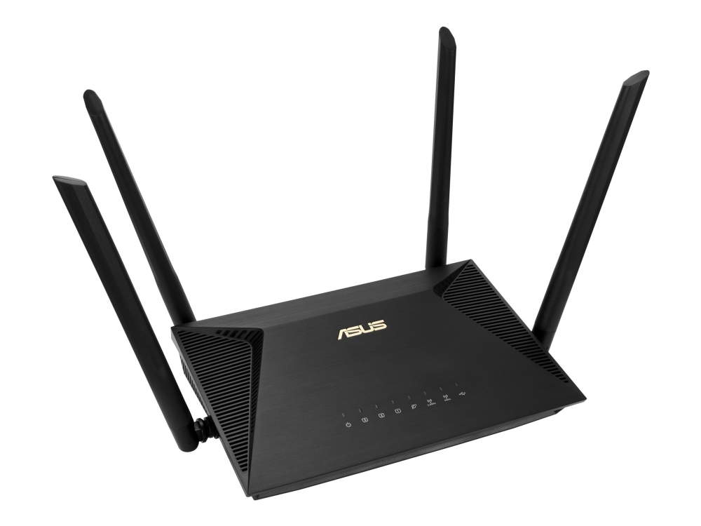 Asus Rt-Ax53u, Wi-Fi 6 (802.11Ax), Dual-Band (2,4 Ghz/5 Ghz), Eingebauter Ethernet-Anschluss, 3G, Schwarz, Tabletop-Router