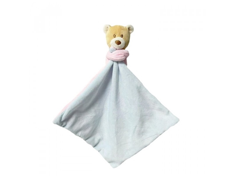 Teddy Bear Cuddly Bear Miluś 25 Cm Pink And Blue