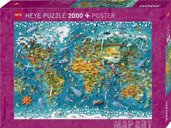 Heye Puzzle 2000 Our World (Puzzle + Poster)