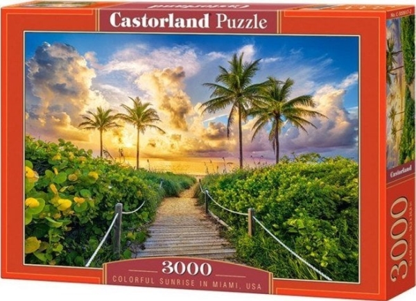 Castorland Puzzle 3000 Colorful Sunrise In Miami, Usa