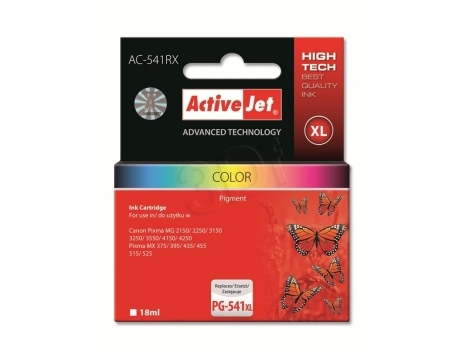 Activejet Ac-541Rx Tintenpatrone (Ersatz Für Canon Cl-541 Xl Prämie 18Ml Farbe), Hohe (Xl-) Ausbeute, Cyan, Magenta, Gelb, Tinte Auf Farbstoffbasis,