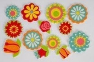 Fandy Schaumstoff-Sticker Blumen