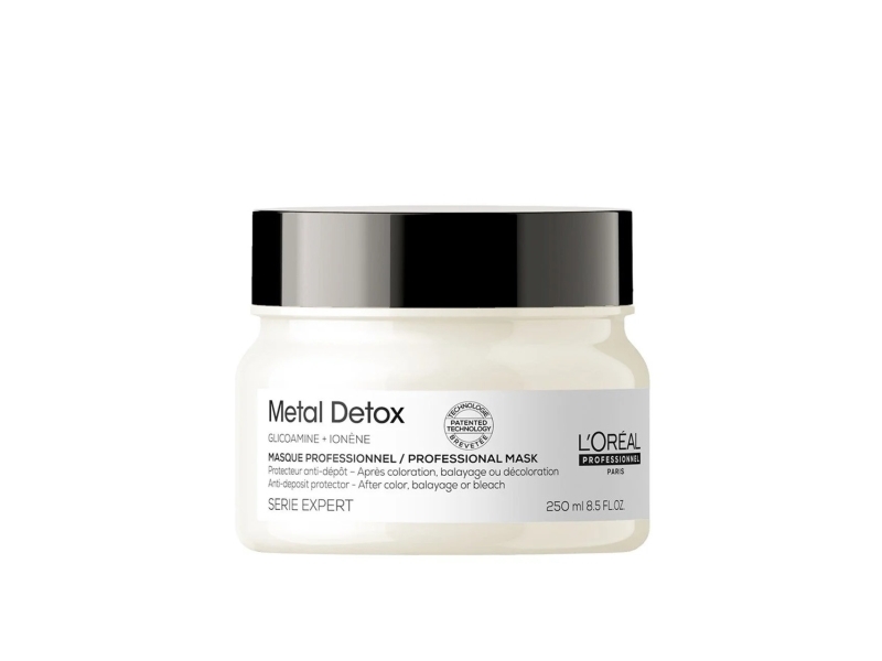 Hårmaske L`Oreal Professionnel Serie Expert Metal Detox, Hår etter farging/bleking/balayage, 250ml
