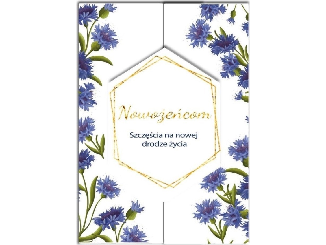 Henry A5 Carnet Mit Karte Hochzeit Kornblumen