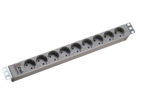 Lindy 9-Outlet Surge Protector, 9 Ac-Ausgänge, Grau, 2 M, Schuko
