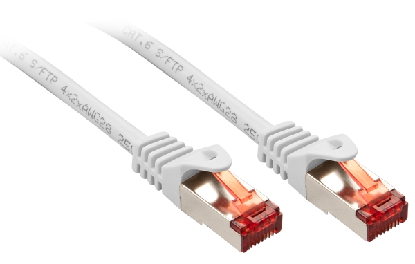 Lindy 47380, 0,3 m, Cat6, S/FTP (S-STP), RJ-45, RJ-45, Hvid