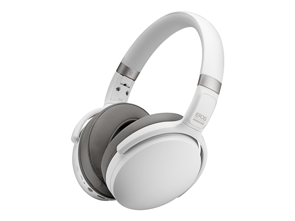 Epos I Sennheiser Adapt 360 - Headset - Fuld Størrelse - Bluetooth - Trådløs - Aktiv Støjfjerning - Hvid - Certified For Microsoft Teams