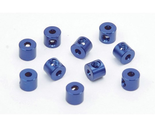 Alu.Knurled Collar (Blue) (10Pcs.) - S8 Team