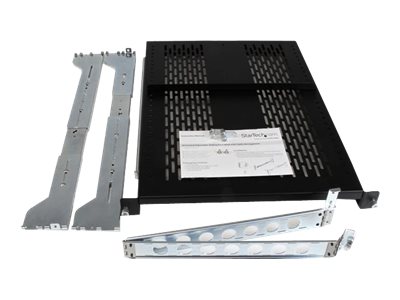 Startech 2U Vented Sliding Server Rack Shelf W/ Cable Management Arm - 27.7 To 31.6In Adjustable Mounting Depth - 125Lb - 24In Deep - Rackhylde - Sor