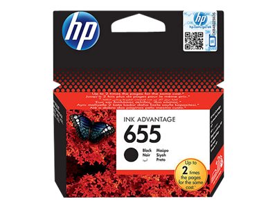 Hp 655 - 14 Ml - Schwarz - Original - Tintenpatrone - Für Deskjet Ink Advantage 3525, Ink Advantage 46Xx, Ink Advantage 5525, Ink Advantage 6525